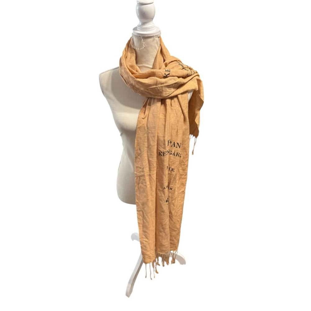 Women's Unbranded Peter Pan Kensington Gardens Beige Black One Size Scarf